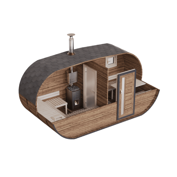 fasssauna oval Big Cutaway Thermo