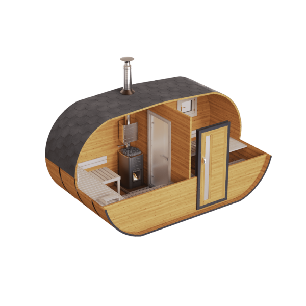 fasssauna oval Small Cutaway Acacia