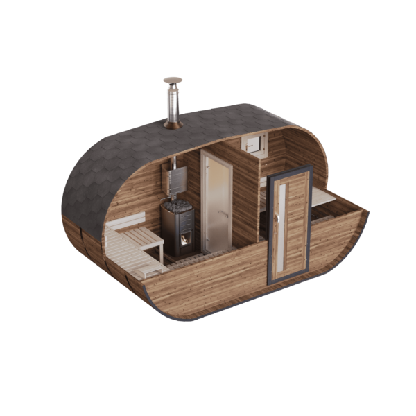 fasssauna oval Small Cutaway Thermo